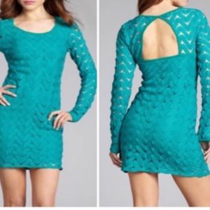 Free People
Green Wild Thing Emerald Crochet Bodycon Keyhole Night Out D…